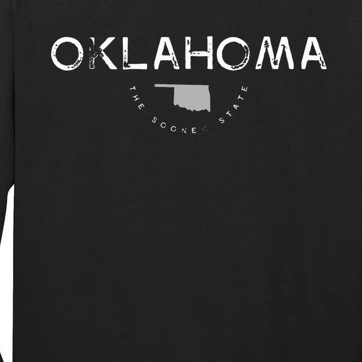 Oklahoma The Sooner State Graphic Tall Long Sleeve T-Shirt