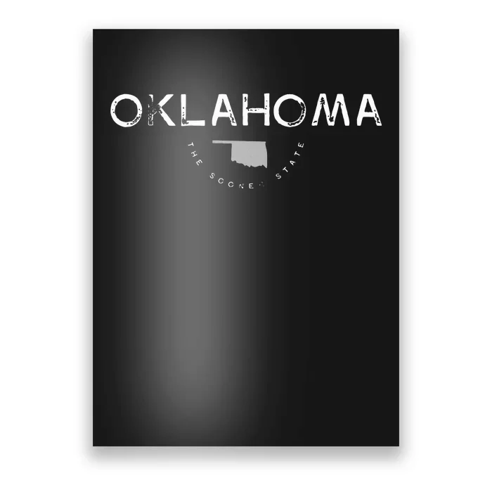 Oklahoma The Sooner State Graphic Poster