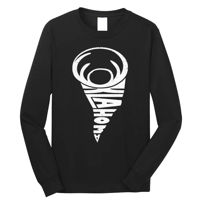 Oklahoma Tornado Storm Chaser Meteorologist Word Art Long Sleeve Shirt