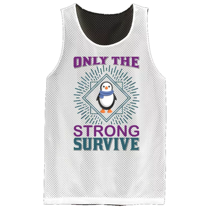 Only The Strong Survive Mesh Reversible Basketball Jersey Tank