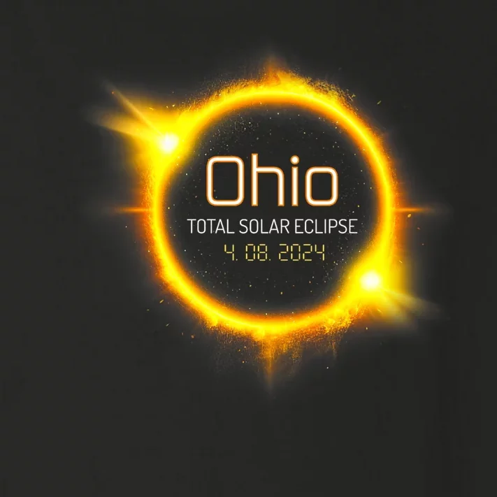 Ohio Total Solar Eclipse Spring America April 04.08.24 Usa Toddler Long Sleeve Shirt