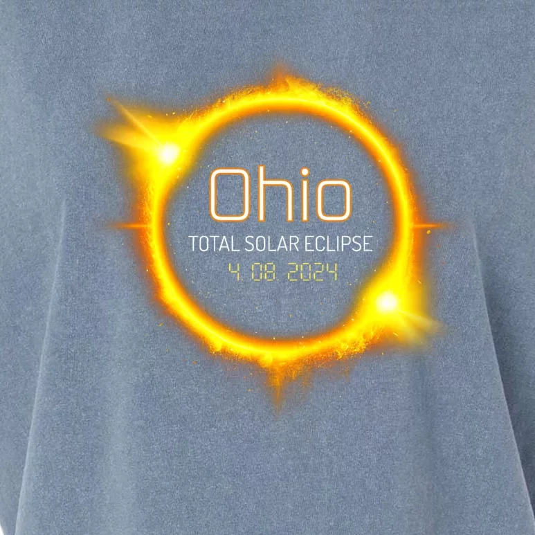 Ohio Total Solar Eclipse Spring America April 04.08.24 Usa Garment-Dyed Women's Muscle Tee