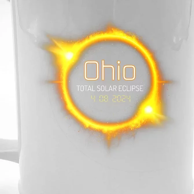 Ohio Total Solar Eclipse Spring America April 04.08.24 Usa Front & Back Beer Stein