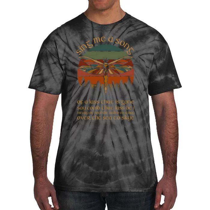 Outlander Theme Sing Me A Song Trees Dragonfly Tie-Dye T-Shirt