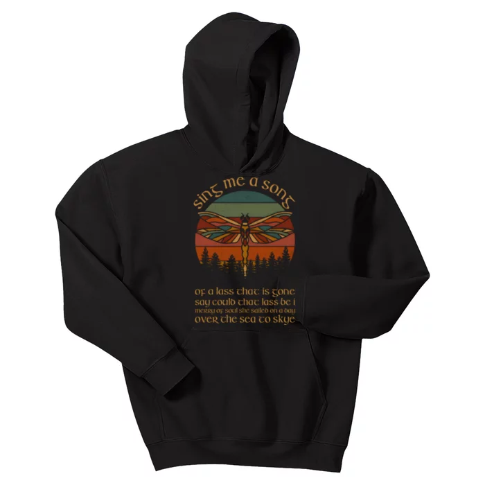 Outlander Theme Sing Me A Song Trees Dragonfly Kids Hoodie