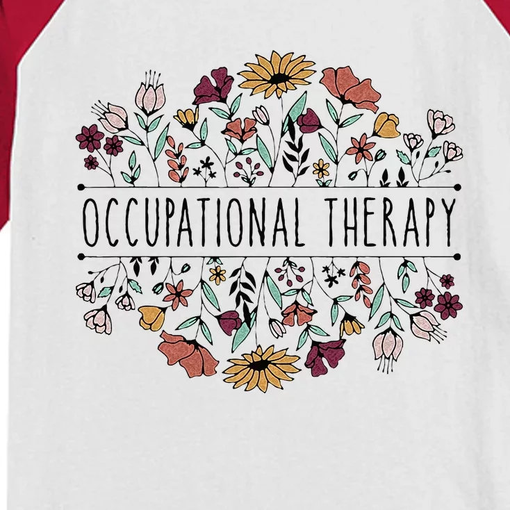 Occupational Therapy Student OT Therapist OT Assistant Kids Colorblock Raglan Jersey