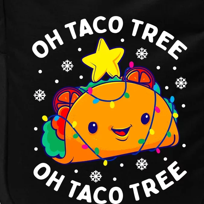 Oh Taco Tree Christmas Cute Xmas Mexican Food Lover Gift Impact Tech Backpack