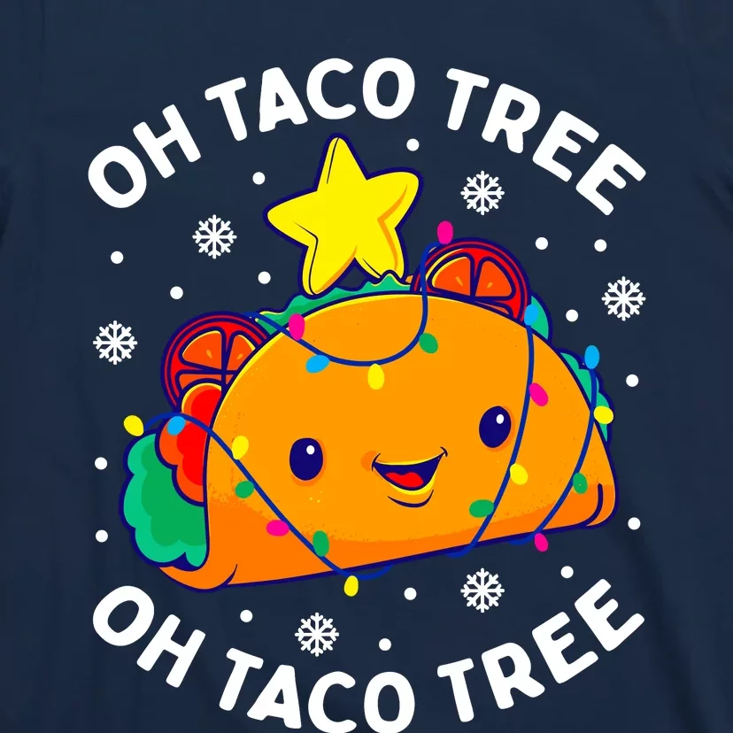 Oh Taco Tree Christmas Cute Xmas Mexican Food Lover Gift T-Shirt