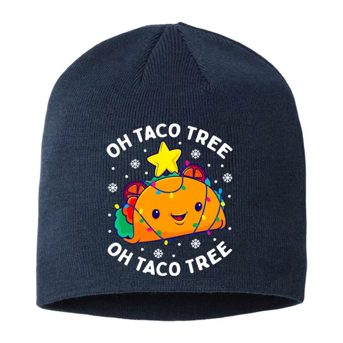 Oh Taco Tree Christmas Cute Xmas Mexican Food Lover Gift 8 1/2in Sustainable Knit Beanie