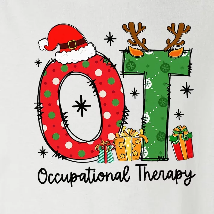 Occupational Therapy Therapist Christmas Gift Merry OT Xmas Toddler Long Sleeve Shirt