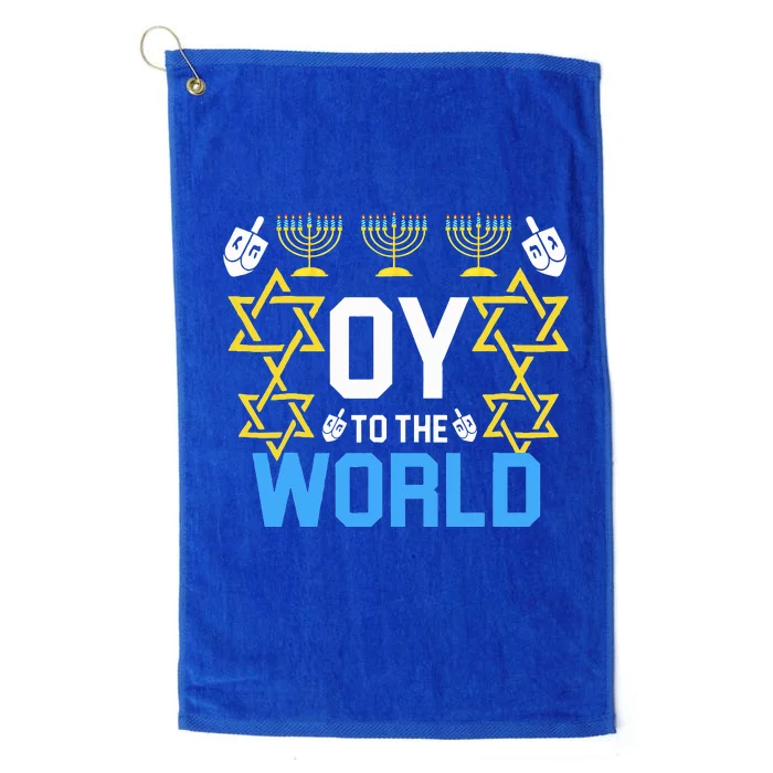 Oy to the World Hanukkah Funny Jewish Platinum Collection Golf Towel