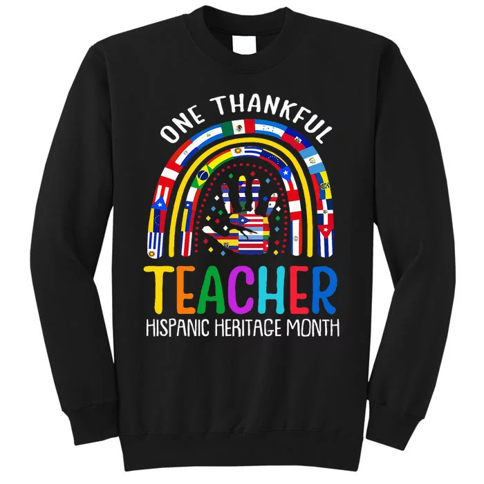 One Thankful Teacher Hispanic Heritage Month Latino Countrie Sweatshirt