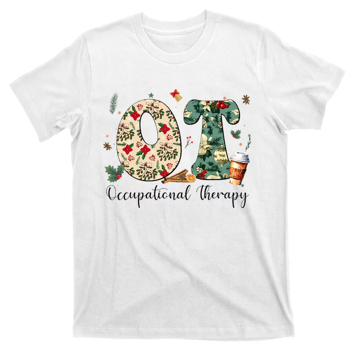 Occupational Therapy Therapist Christmas OT OTA T-Shirt