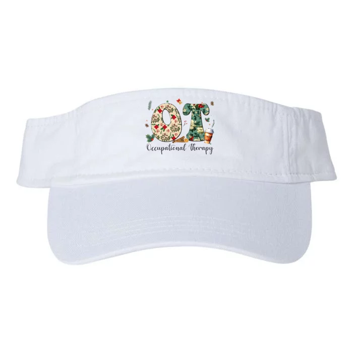 Occupational Therapy Therapist Christmas OT OTA Valucap Bio-Washed Visor