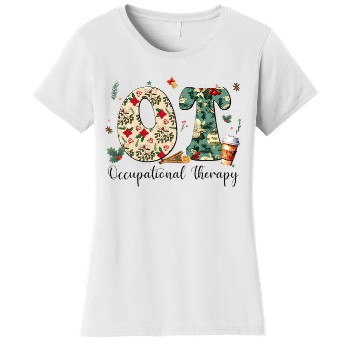 Occupational Therapy Therapist Christmas OT OTA Women's T-Shirt