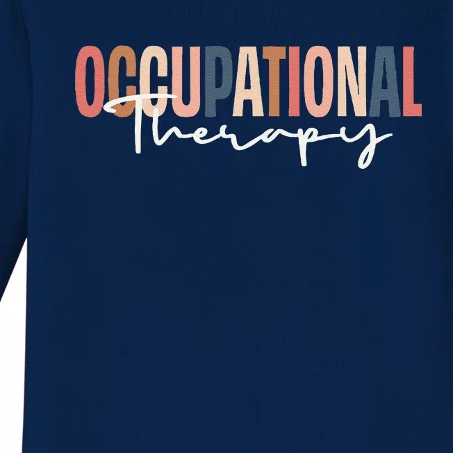 Occupational Therapy & Therapists Ot Month Gift Baby Long Sleeve Bodysuit