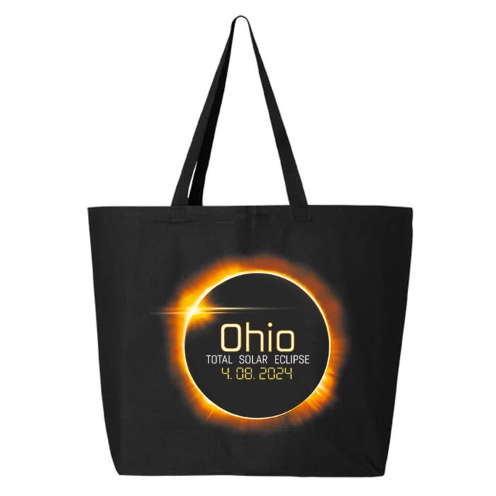 Ohio Totality Total Solar Eclipse April 8 2024 25L Jumbo Tote