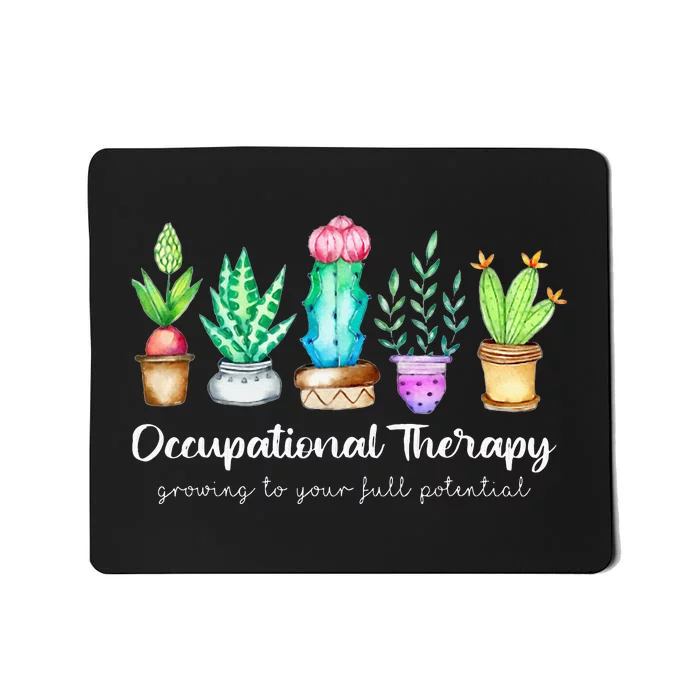 Occupational Therapy Therapist OT Month Cactus Plant Funny Mousepad