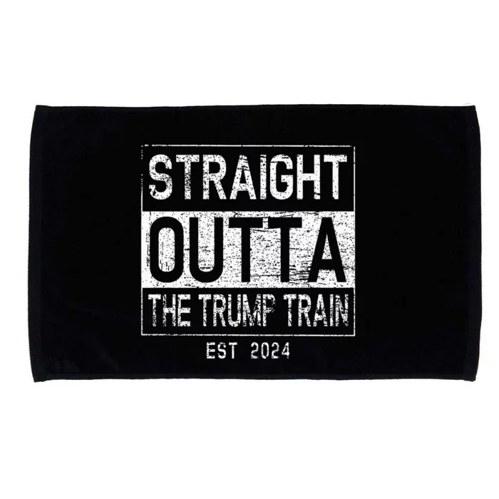 Outta The Trump Train In 2024 Anti Trump Microfiber Hand Towel