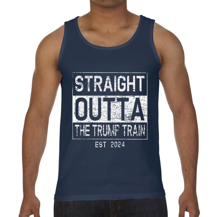 Outta The Trump Train In 2024 Anti Trump Comfort Colors® Tank Top