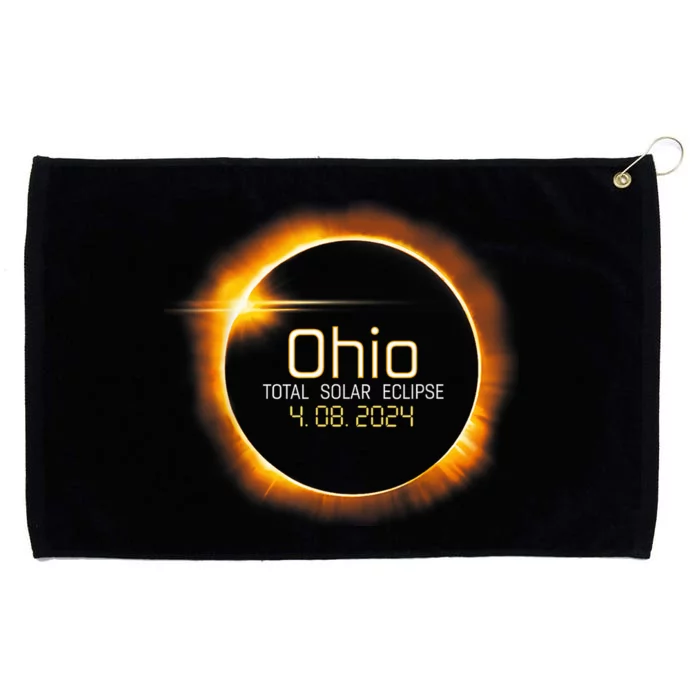 Ohio Totality Total Solar Eclipse April 8 2024 Grommeted Golf Towel