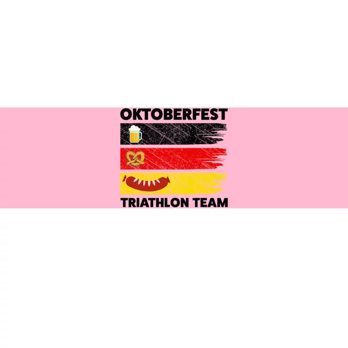 Oktoberfest Triathlon Team Beer Pretzel Wurst German Flag Bumper Sticker