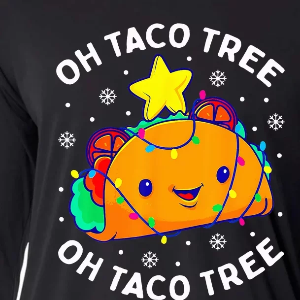 Oh Taco Tree Christmas Cute Xmas Mexican Food Lover Gifts Cooling Performance Long Sleeve Crew