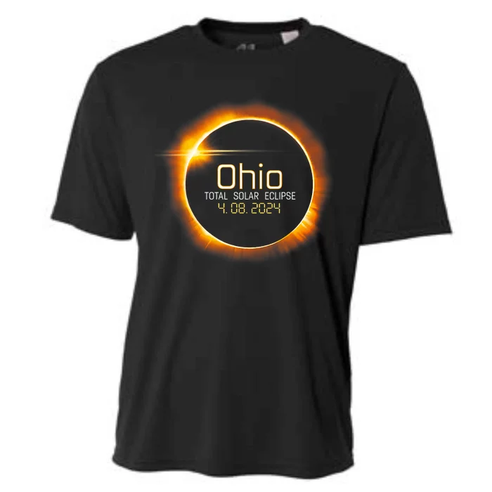 Ohio Totality Total Solar Eclipse April 8 2024 Cooling Performance Crew T-Shirt