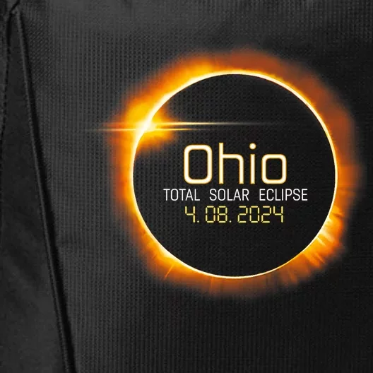 Ohio Totality Total Solar Eclipse April 8 2024 City Backpack