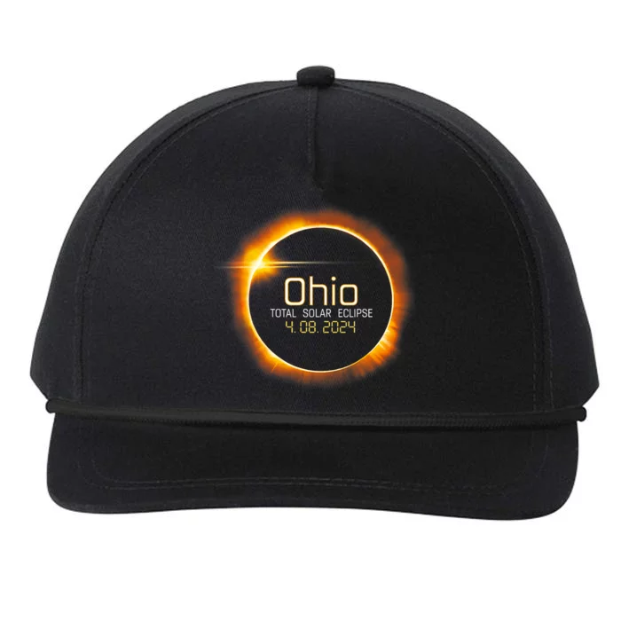 Ohio Totality Total Solar Eclipse April 8 2024 Snapback Five-Panel Rope Hat