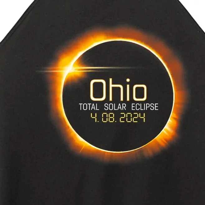 Ohio Totality Total Solar Eclipse April 8 2024 Women’s Perfect Tri Rocker Tank