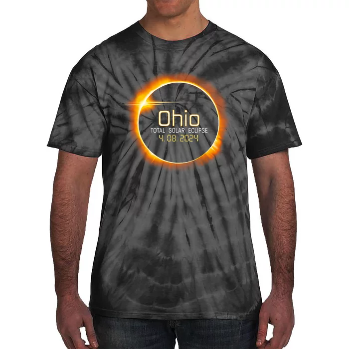 Ohio Totality Total Solar Eclipse April 8 2024 Tie-Dye T-Shirt