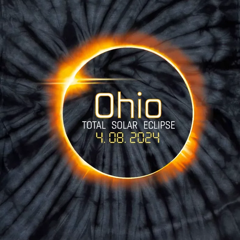 Ohio Totality Total Solar Eclipse April 8 2024 Tie-Dye T-Shirt