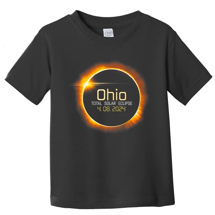 Ohio Totality Total Solar Eclipse April 8 2024 Toddler T-Shirt