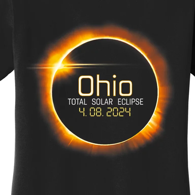 Ohio Totality Total Solar Eclipse April 8 2024 Women's T-Shirt