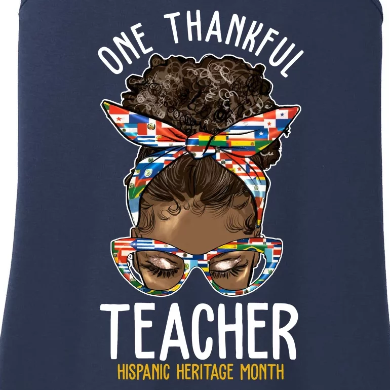 One Thankful Teacher Hispanic Heritage Month Ladies Essential Tank