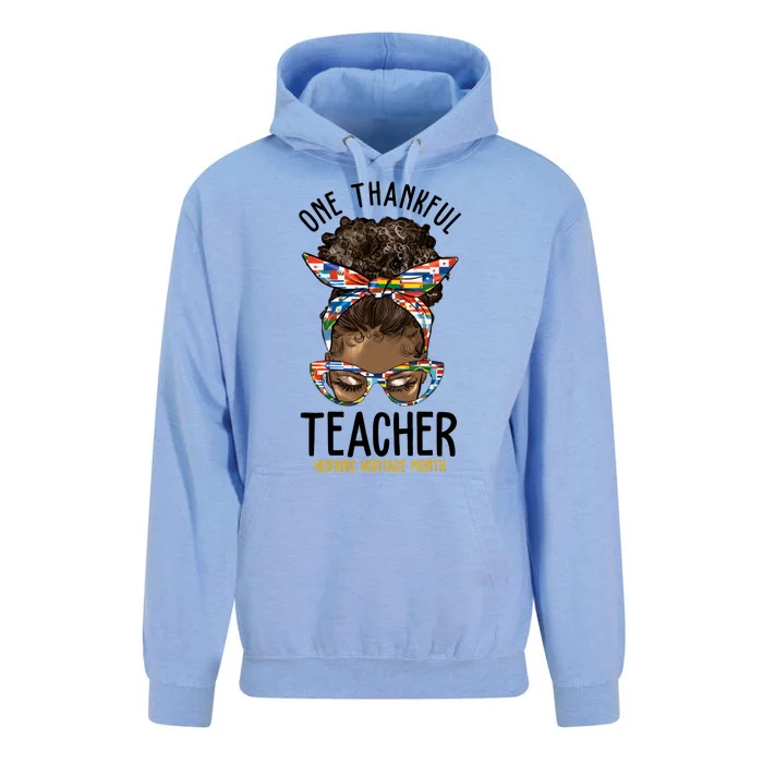 One Thankful Teacher Hispanic Heritage Month Unisex Surf Hoodie