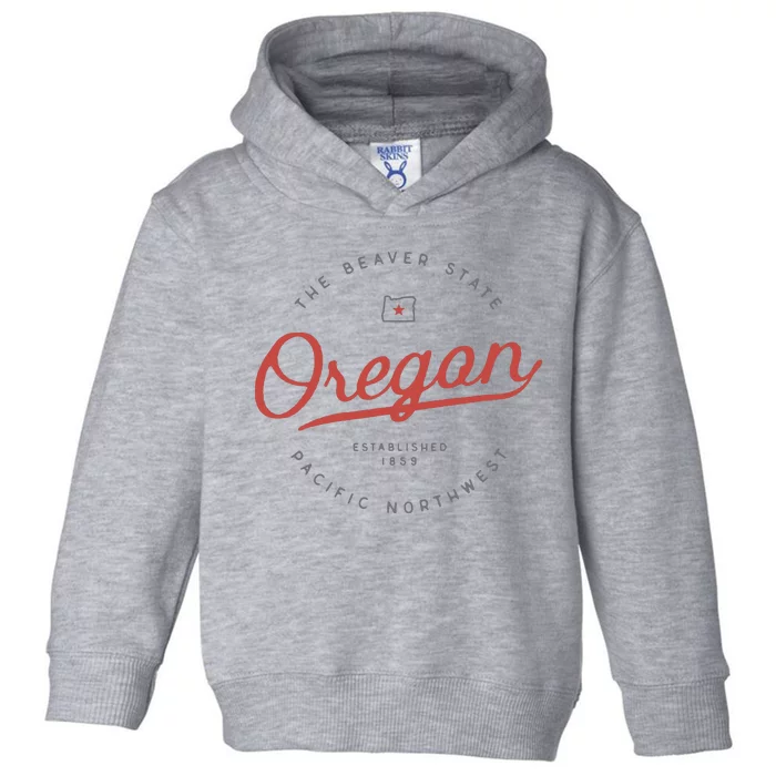 Oregon T The Beaver State Pacific Northwest Pnw Toddler Hoodie