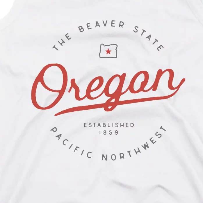 Oregon T The Beaver State Pacific Northwest Pnw Tank Top