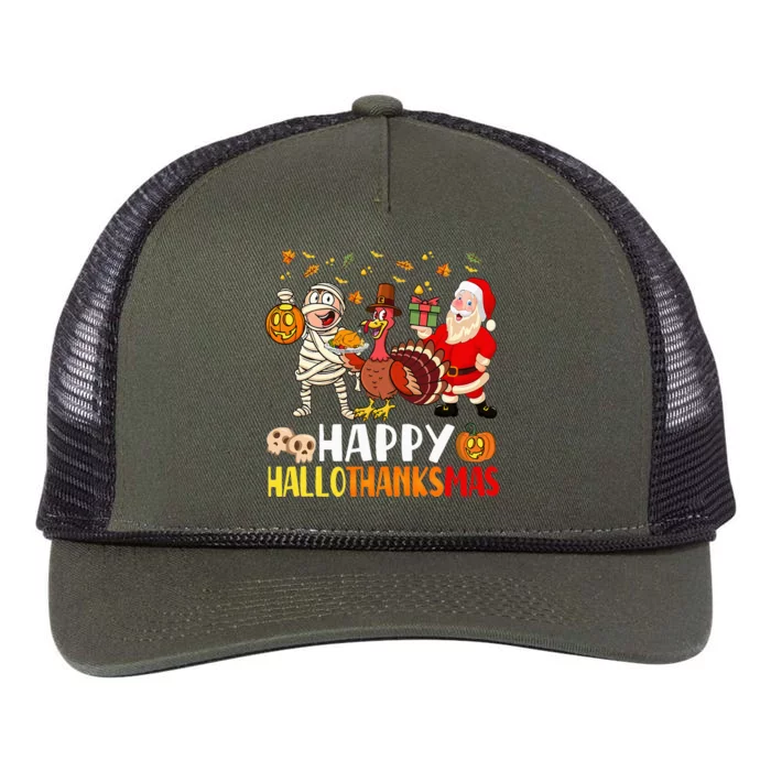 One Thankful Teacher Thanksgiving Turkey Peace Hand Sign Retro Rope Trucker Hat Cap