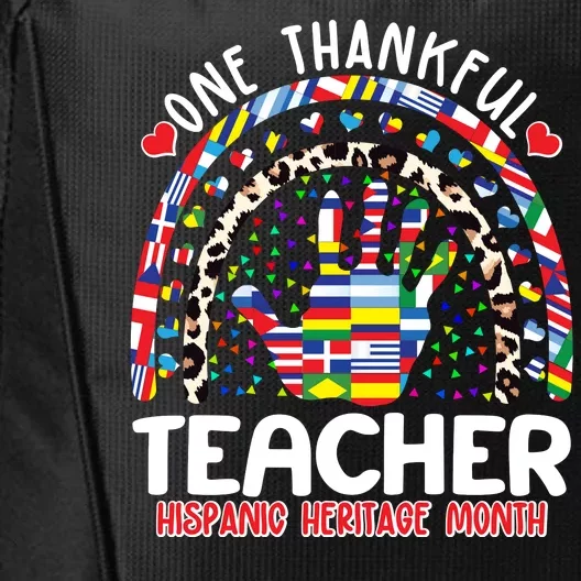 One Thankful Teacher Hispanic Heritage Month City Backpack