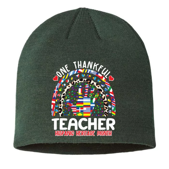 One Thankful Teacher Hispanic Heritage Month 8 1/2in Sustainable Knit Beanie