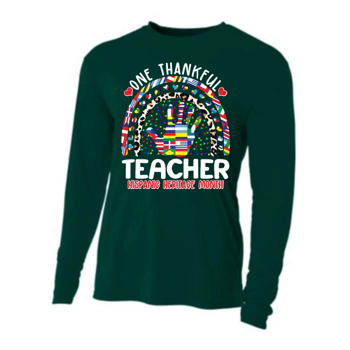 One Thankful Teacher Hispanic Heritage Month Cooling Performance Long Sleeve Crew