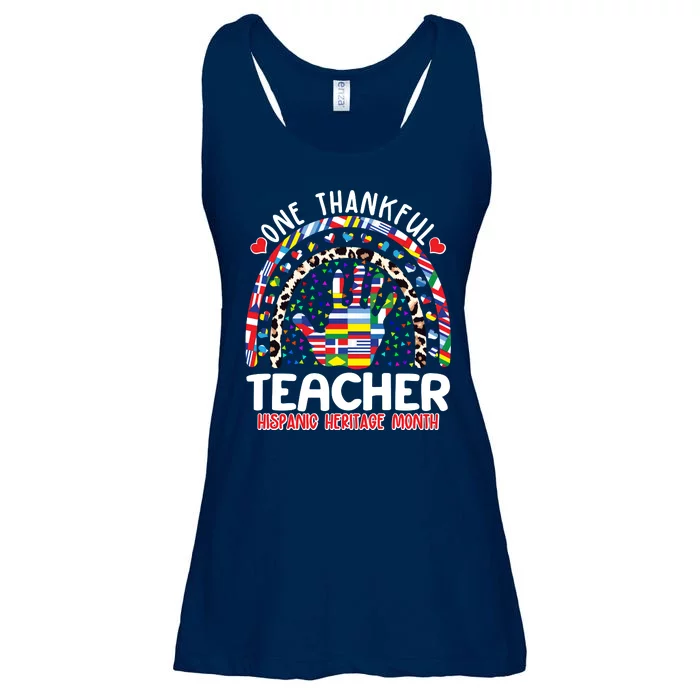 One Thankful Teacher Hispanic Heritage Month Ladies Essential Flowy Tank