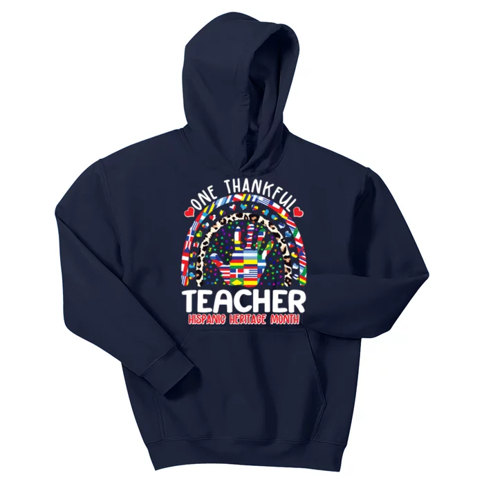 One Thankful Teacher Hispanic Heritage Month Kids Hoodie