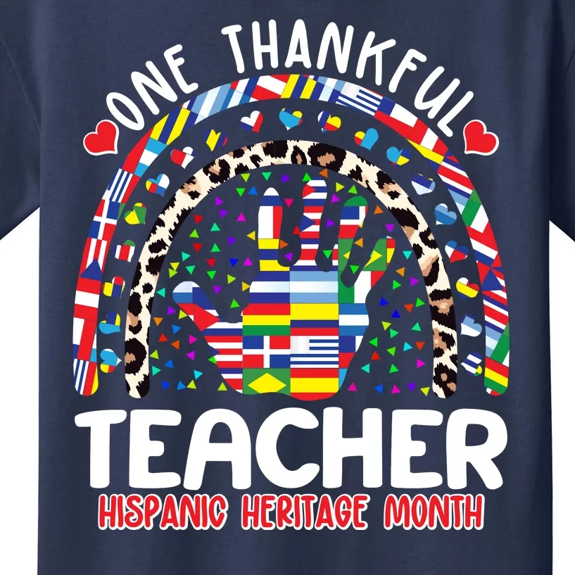 One Thankful Teacher Hispanic Heritage Month Kids T-Shirt