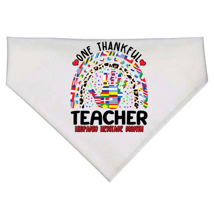 One Thankful Teacher Hispanic Heritage Month USA-Made Doggie Bandana