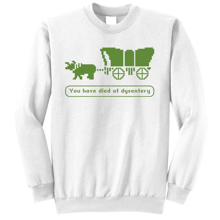 Oregon Trail T Shirt You Have Died Of Dysentery 8Bit Video Game 1865 Sweatshirt