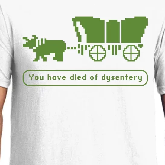 Oregon Trail T Shirt You Have Died Of Dysentery 8Bit Video Game 1865 Pajama Set