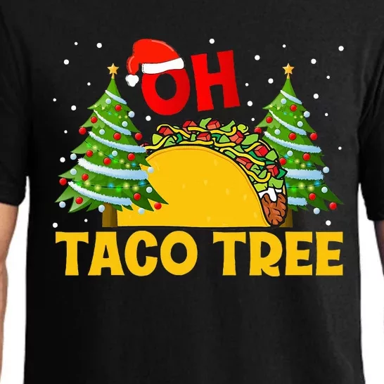 Oh Taco Tree Christmas Cute Xmas Mexican Food Tacos Lover Pajama Set